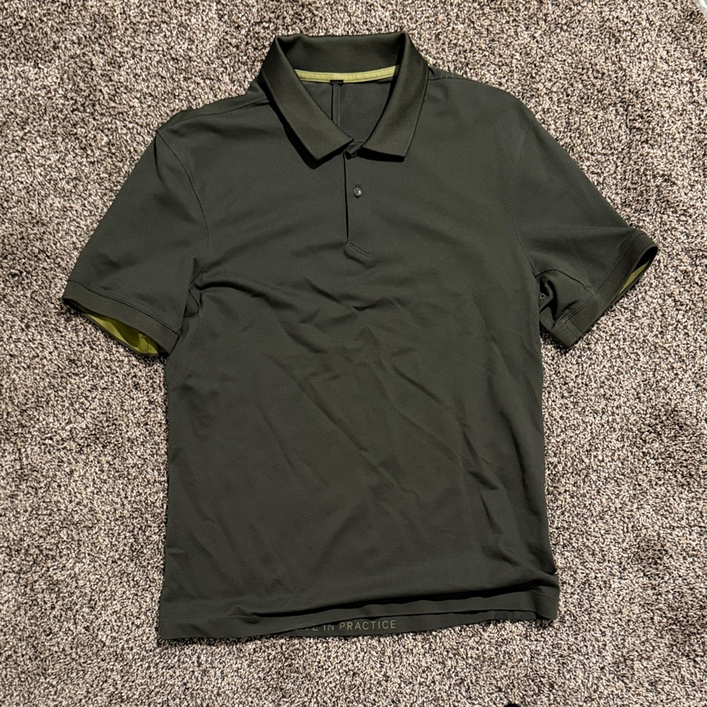 lululemon athletica Dark Green Polo Shirt